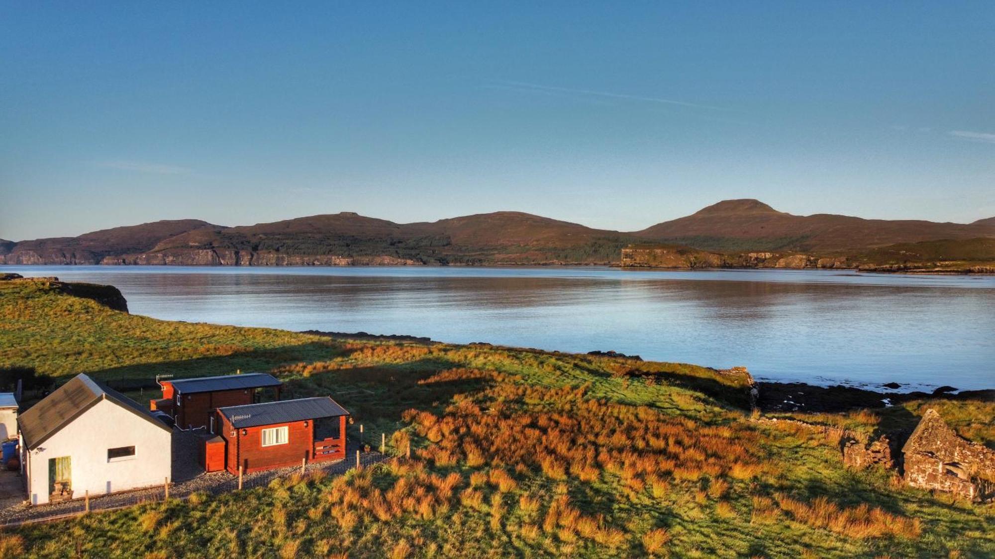 Harlosh Log Cabins Dunvegan  Bagian luar foto